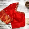 Classic Red Simple Blouse for Every Party Occasion