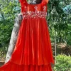 Style Redefined – Graceful Maggam Work on Soft Mull Cotton Frocks